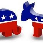 Republican Elephant and Democratic Donkey